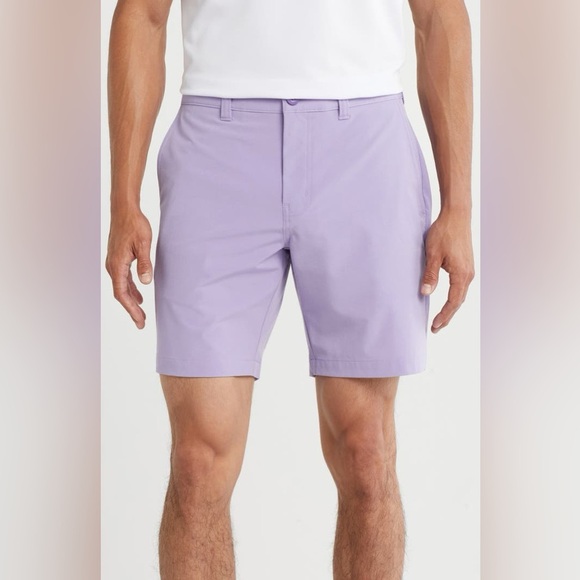 Travis Mathew Open to Close Tech Chino Shorts Imperial Purple - Picture 1 of 8